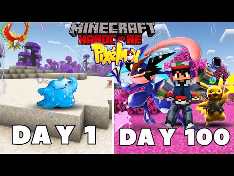 100 DAYS as Mega Shiny Ditto in Minecraft?! Insanity Alert! 🔥