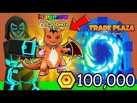 I Spent 100,000 Tokens On TRADING BOOTHS in Escape Tsunami For Brainrots
