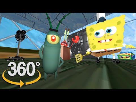 Spongebob Squarepants! - 360° Secret Formula Heist! (First 3D VR Game Experience!) Planktons View!