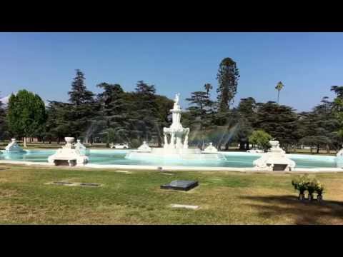 Pierce Brothers Valhalla Memorial Park fountain. North Hollywood, CA. May 26, 2016