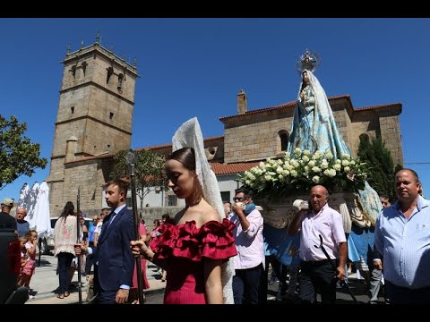 Procesión de la Virgen del Socorro de regreso a su ermita en Vitigudino 