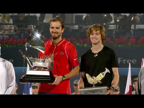 Daniil Medvedev - Apresentação do Troféu Individual Masculino - Campeonato de Tênis Duty Free de Dubai de 2023