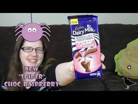 Cadbury Dairy Milk Marvellous Creations Spider Choc Raspberry Chocolate Taste Test | Birdew Reviews