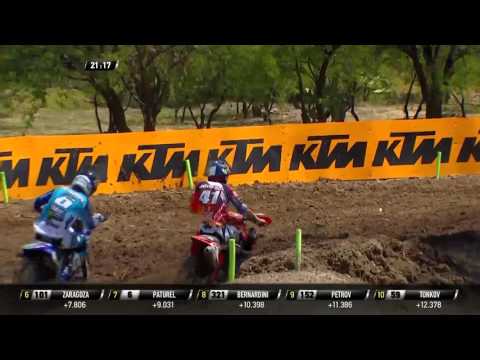 Jeffrey Herlings & Pauls Jonass battle & Jonass crash MXGP of Leon MX2 Race 1