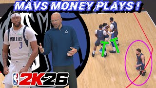 8 Mavs Money Plays In NBA 2K26 ! | Wide Open 3's & Double Screen P&R ! | Playbook Tutorial