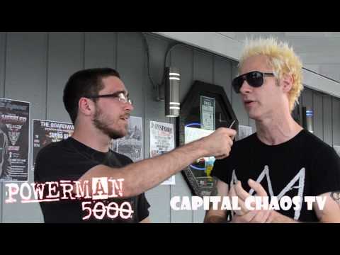 Powerman 5000 Interview part 1 @ The Boardwalk on Capital Chaos TV