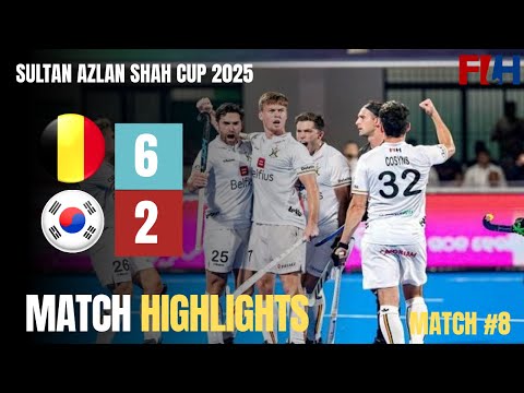 Korea vs Belgium | Full Highlights | Match 8 | Sultan Azlan Shah Cup 2025