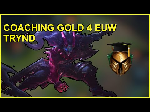 Grandmasters Mid Tryndamere coaches Gold 4  EUW Tryndamere - LEARN MID LANE