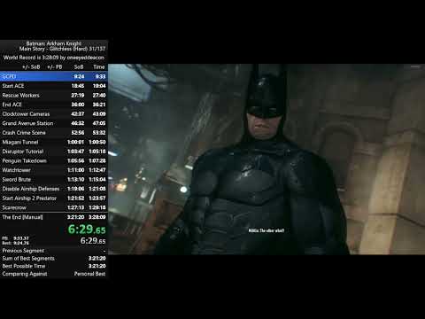 Arkham Knight Any% Glitchless (Hard) GDQ Submission