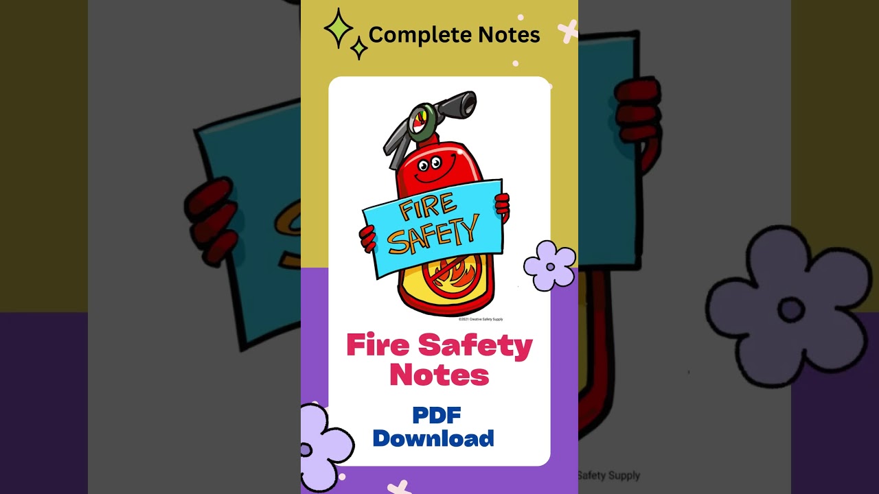 Fire Safety Notes PDF Download | Fire Safety Notes Exam & Job Preparation #Fire_safety_notes_pdf