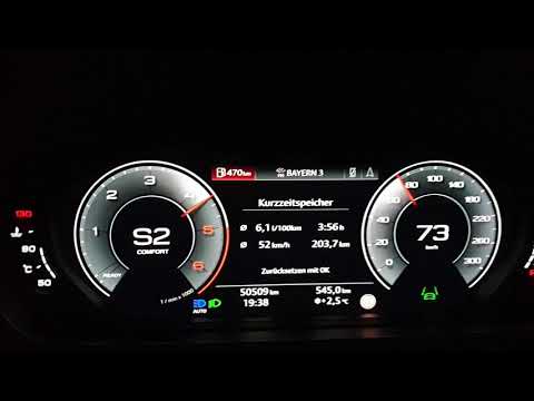 Audi A8 50 TDI L Quattro 286 hp acceleration 0 - 120 km/h