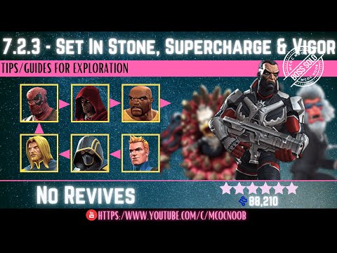 MCOC: Act 7.2.3 - Set in Stone, Supercharge & Vigor - (Book 2, Act 1.2) - Tips/Guides-No Revives