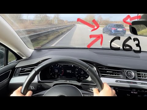 VW Passat Variant 4MOTION, 190PS, Autobahn, 0-100, POV