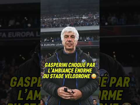 Gasperini shocked by the atmosphere at the Vélodrome 😳 #gasperini #om #velodrome #atalanta #marse...
