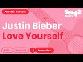Love Yourself (Lower Key - Acoustic Guitar Karaoke) Justin Bieber