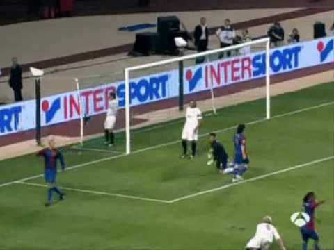 Supercopa de Europa 2006 F.C. BARCELONA VS SEVILLA F.C. RESUMEN (CADENA SER) PARTE 2