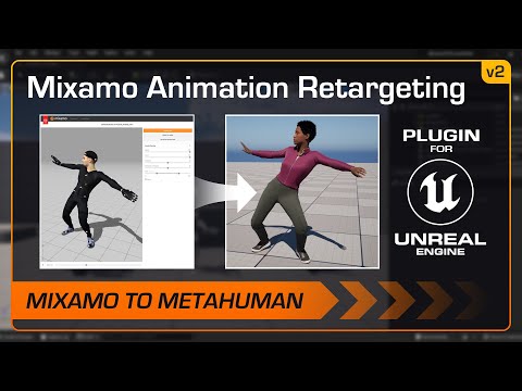 Retarget Mixamo animations to MetaHuman - Mixamo Animation Retargeting 2 for Unreal Engine 5