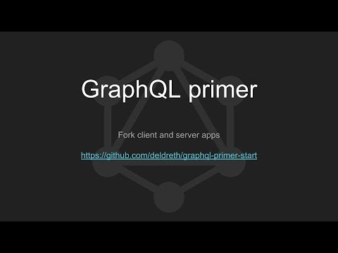 GraphQL primer - Building a service, server, and app