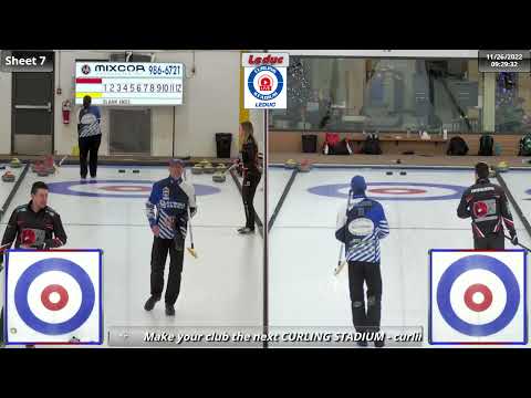 Carey/Hodgson vs. Shulman/Ouellette - Draw 3 - Curling Stadium Alberta Curling Series Doubles