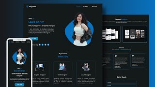 Download the video "Build a Complete Responsive Personal Portfolio Website using HTML CSS. Beginner website"