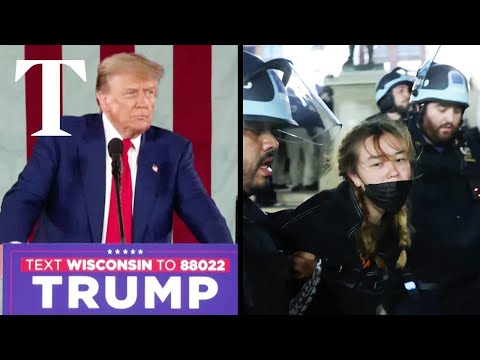 Donald Trump praises police raid on New York university
