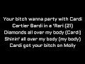 Cardi B Bartier Cardi Feat 21 Savage Lyrics