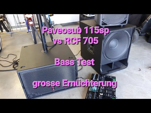 voice acoustic Paveo sub-115 sp vs rcf 705 A / B vergleich
