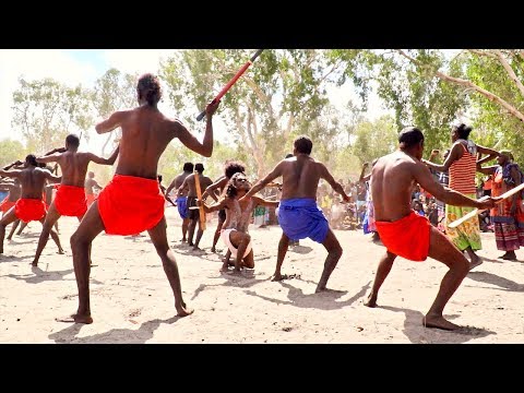 Gurrujurjurg - Sugar Bag & Saltwater Crocodile totems - Numbulwar Mardayin