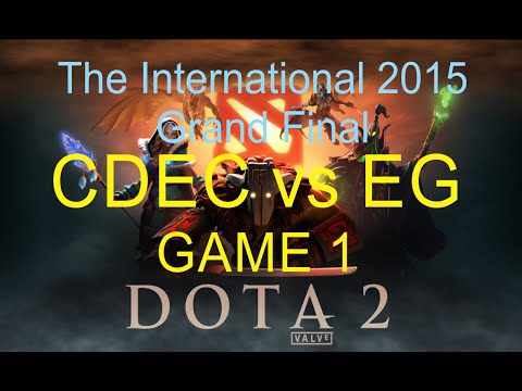 CDEC vs EG - Game 1 - Grand Final - The International 2015 - Casters TobiWan & SyndereN [EN]