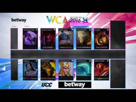 (EN) Betway WCA 2016 EU Main Qualifier Dota 2: Team Empire vs Escape Gaming #2