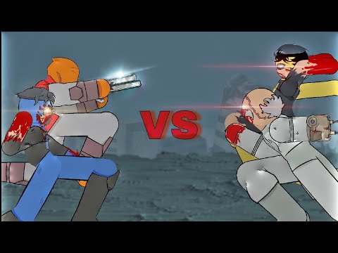 Invincible and Allen the alien vs Conquest | Stick Man Animation