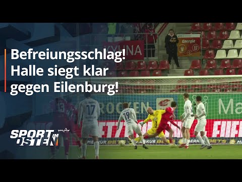 Hallescher FC fährt gegen Eilenburg drei Punkte ein | MDR