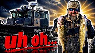 State Trooper Boat Approached Us While Trophy Walleye Fishing… BUSTED!