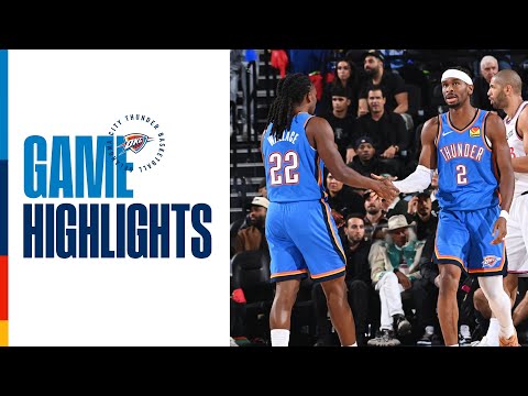 OKC Thunder at Los Angeles Clippers | Game Highlights | November 4, 2025