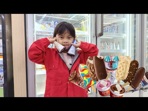 Afifah Borong Es Krim Paddle pop Cornetto Walls Di Indomaret
