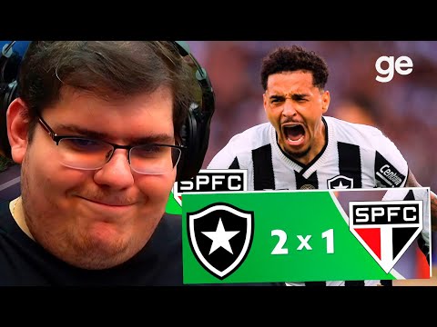 CASIMIRO REAGE A BOTAFOGO 2X1 SÃO PAULO | MELHORES MOMENTOS #casimiro