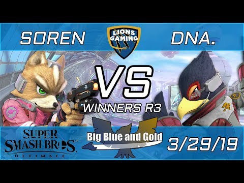 SoRen (Fox, Pichu) vs DNA. (Falco) - Big Blue and Gold #4 - Smash Ultimate WR3