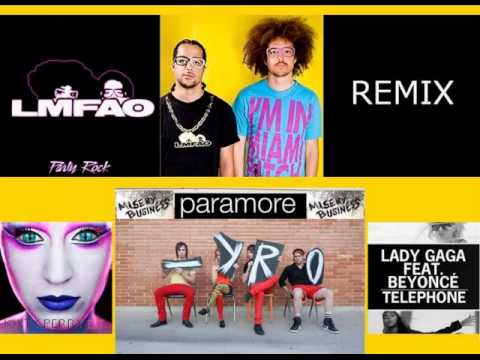 LMFAO Feat. Paramore, Katy Perry, Lady Gaga y Beyonce - E.T's Business Party on the Telephone
