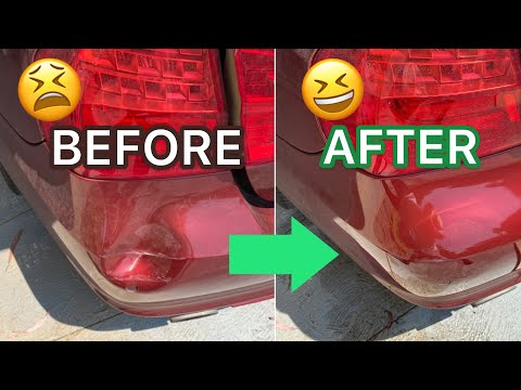 🚗 How to Fix Dent in Car Bumper 😫 using Hot Water & Plunger !?