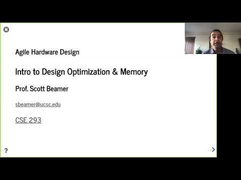 Lecture 16 - Intro Design Opt. + Memory