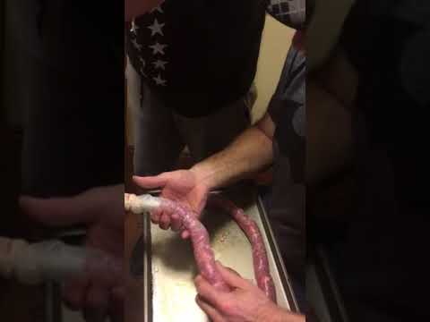 Antique sausage press