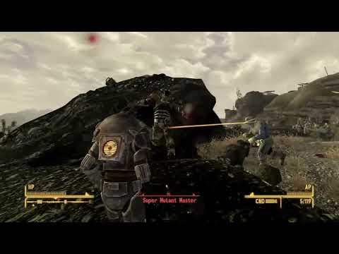 Fallout New Vegas Very Hard Difficulty Hardcore Mode Clearing Black Mountain pt 22