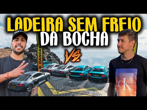 LADEIRA DA BOCHA SEM FREIO - THIAGO REIS VS RENAN FIORINE - AUDI R8 VS BMW M2 - FORZA HORIZON 5
