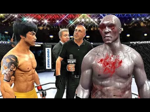 Bruce Lee vs. Zombie I am legend - EA sports UFC 4 - CPU vs CPU epic