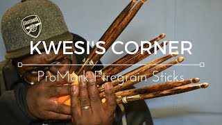 Video thumbnail for ProMark Firegrain sticks reviewed on Kwesi's Corner by Drumshack London