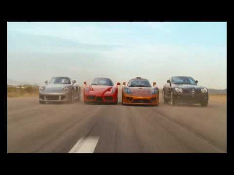 Redline clip - Race between Ferrari Carrera GT SLR