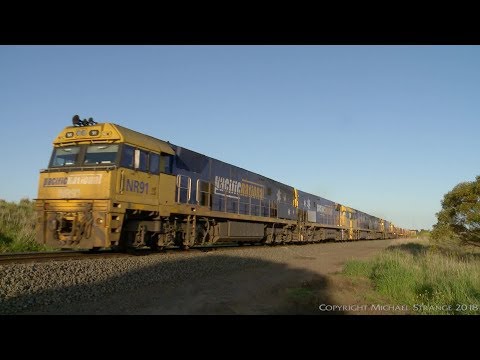 Five NR Class Locomotives Leading 1MP2 - PoathTV Australian Trains & Railways
