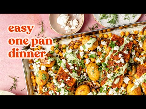Sheet Pan Spiced Salmon with Chickpeas & Potatoes | Ambitious Kitchen