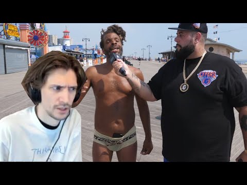 xQc reacts to Coney Island Ski Club Sidetalk