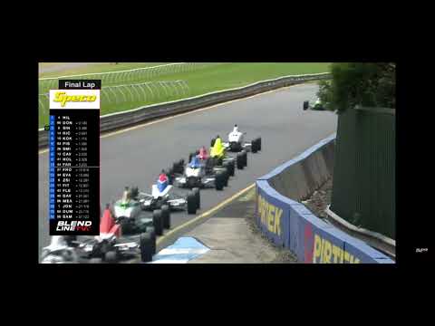 Last lap of round 1 and first formula ford National podium.